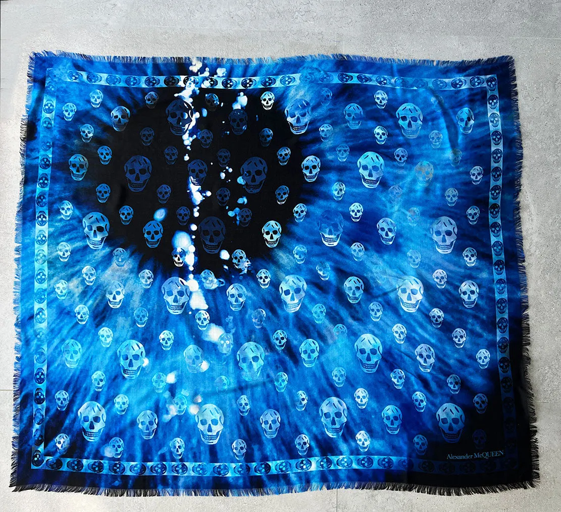 AMQ Premium Galactic Iris Wool Scarf