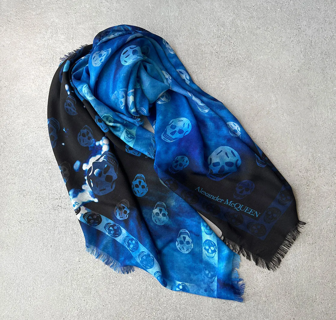 AMQ Premium Galactic Iris Wool Scarf