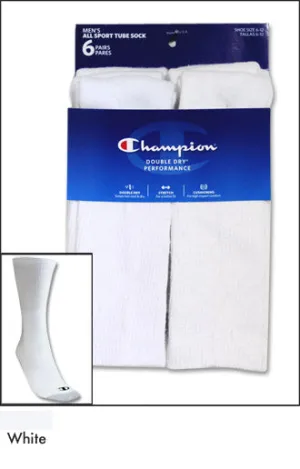 Champion All Sport Tube Socks 6 Pack