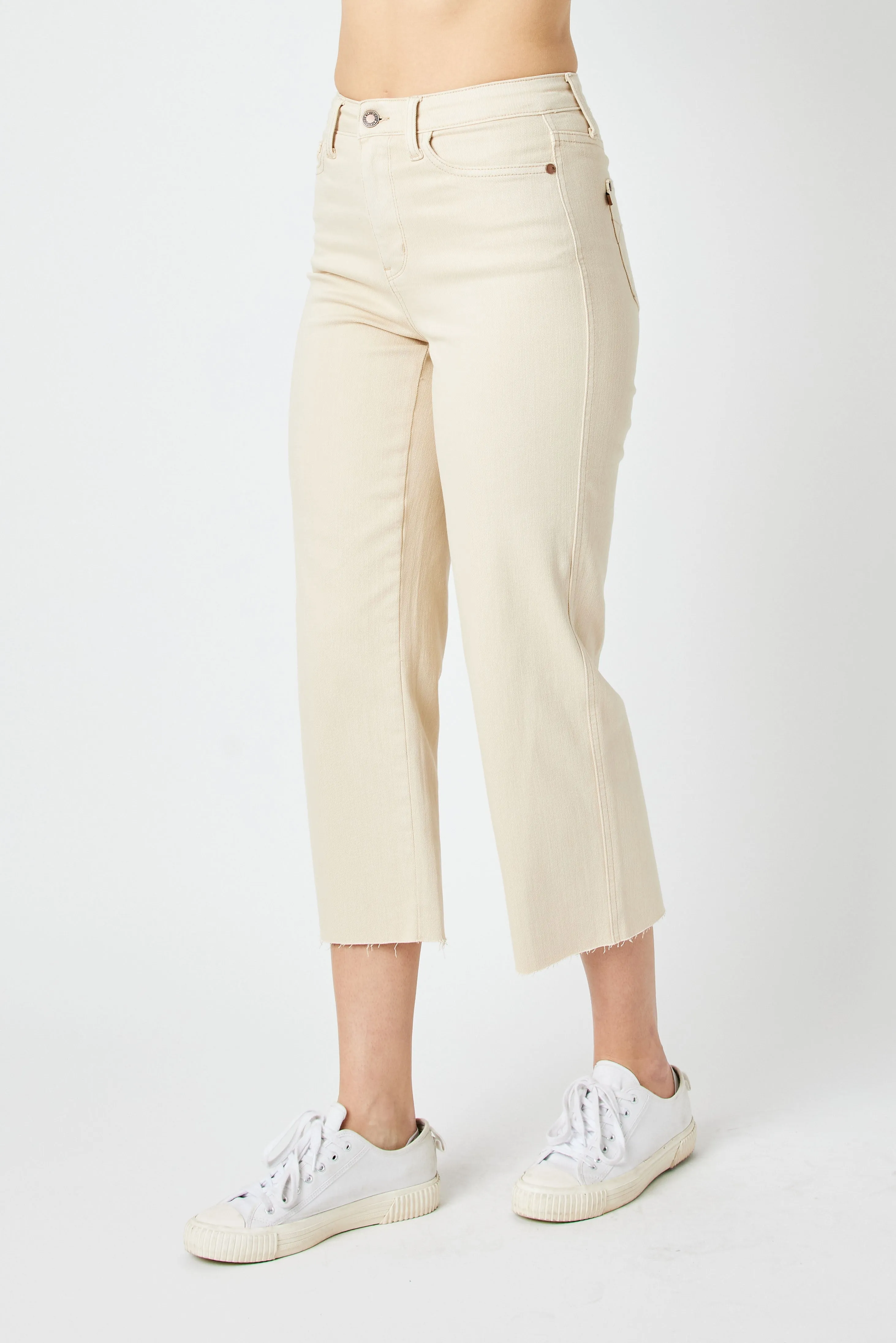 Ecru JB Cropped Jeans