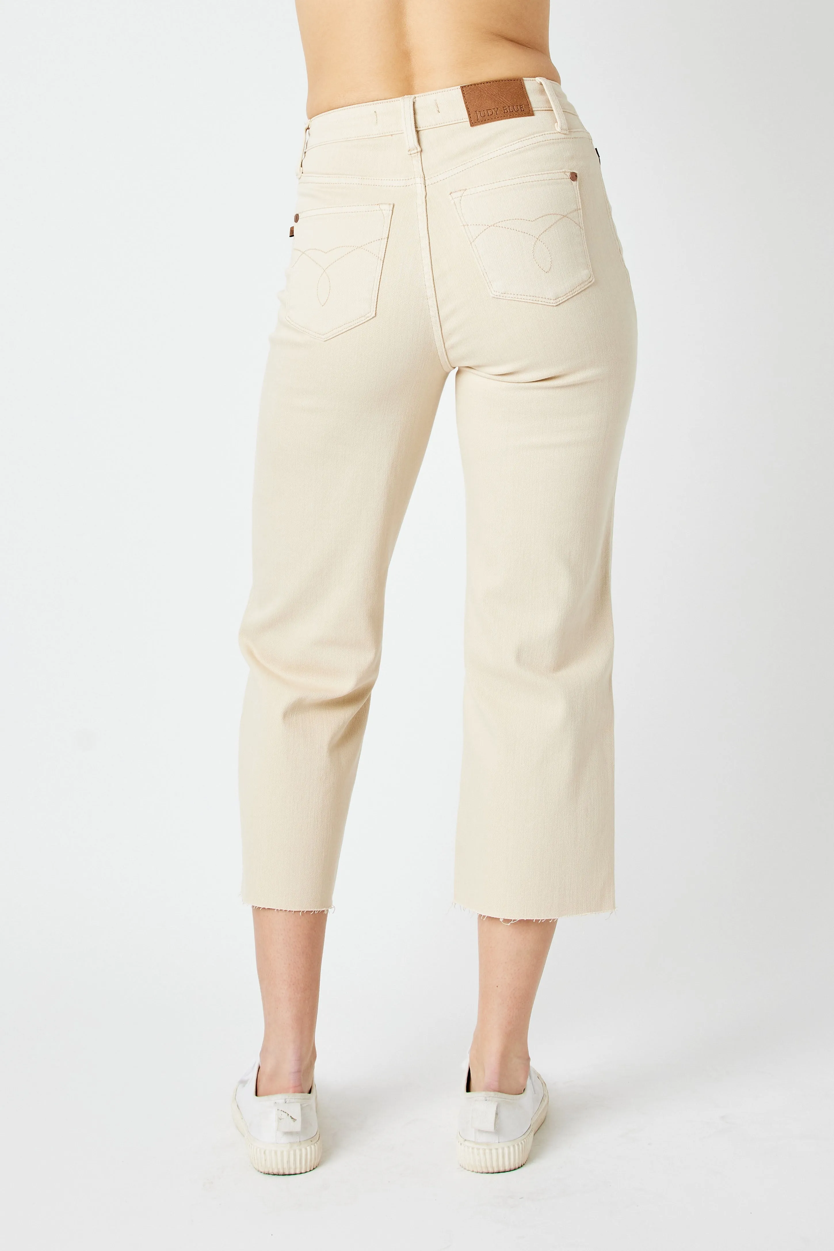 Ecru JB Cropped Jeans
