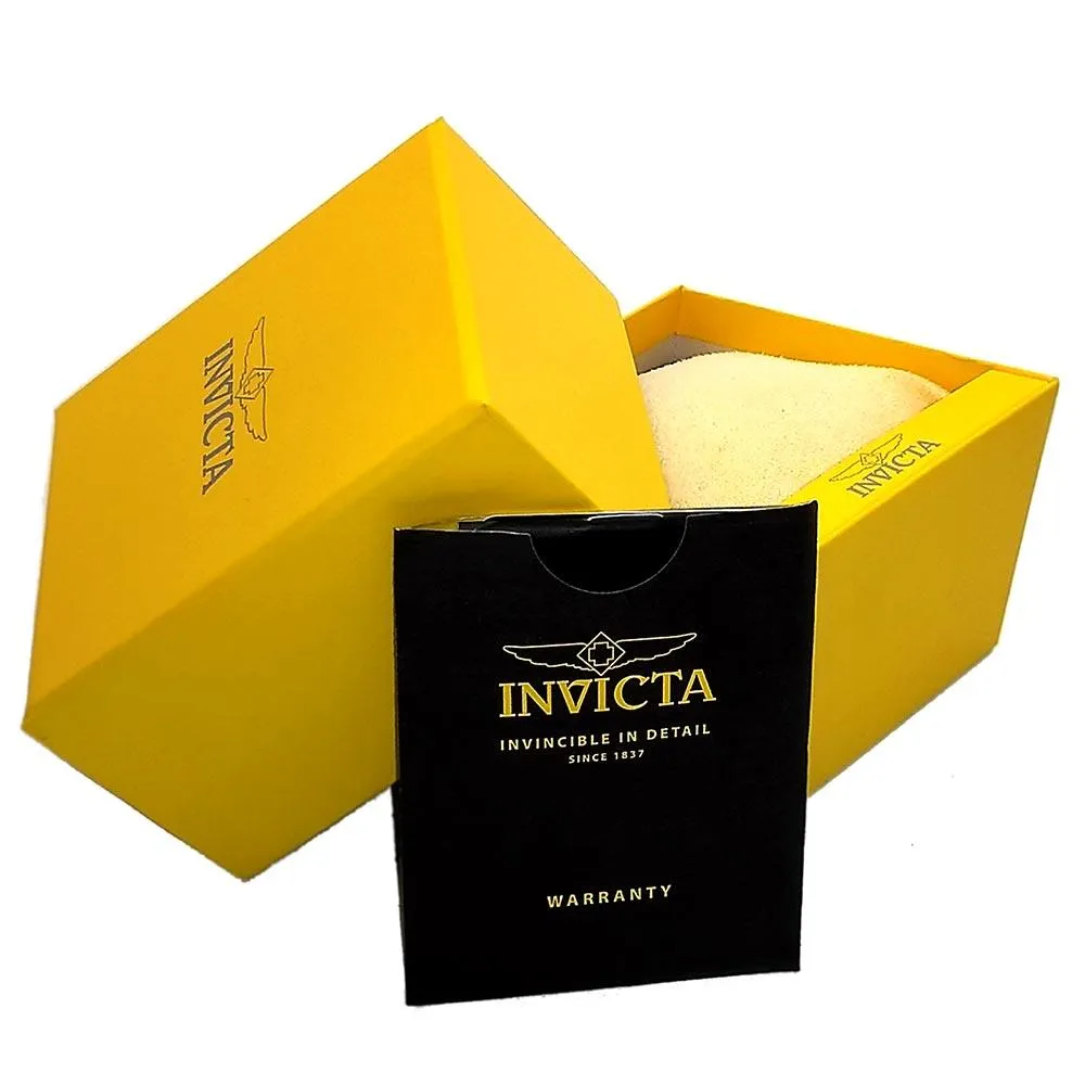 Invicta 22418 Men's Two Tone Yellow Steel Bracelet Pro Diver Chrono Black Dial Date Watch
