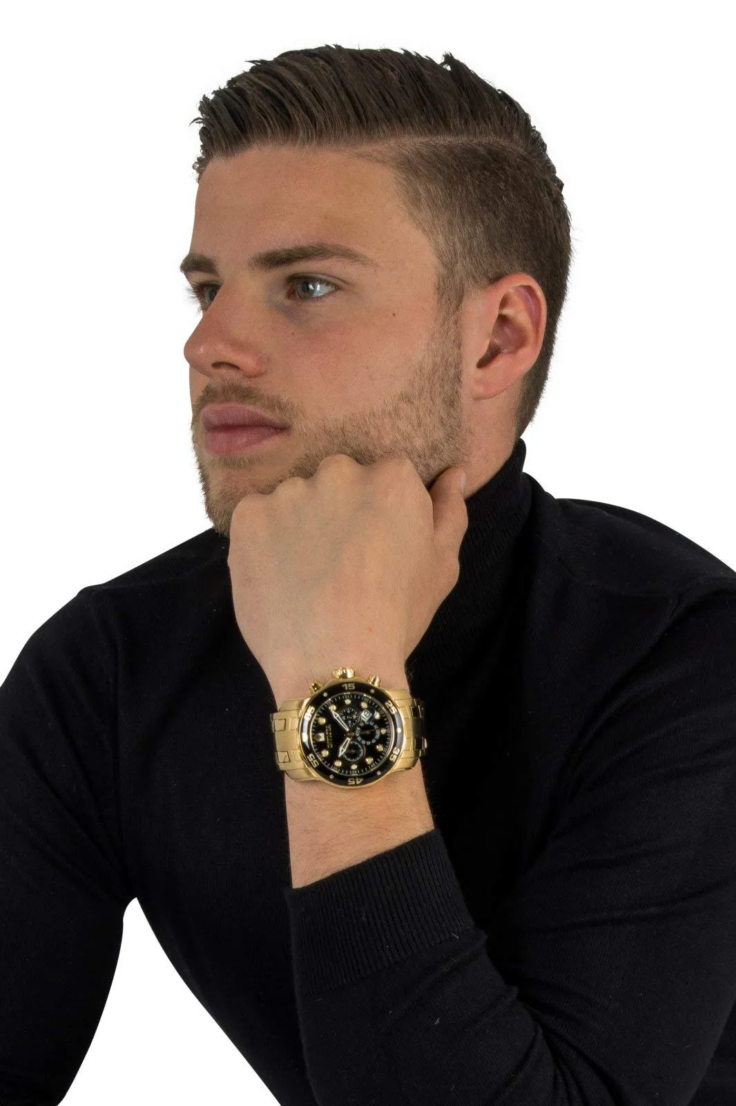 Invicta Analog Black Dial Men's Watch-0072