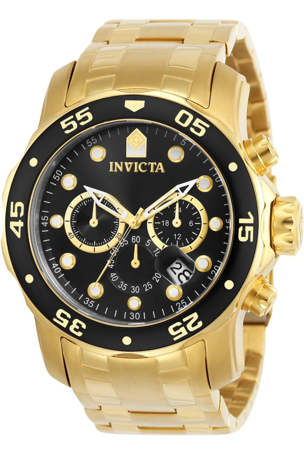 Invicta Analog Black Dial Men's Watch-0072