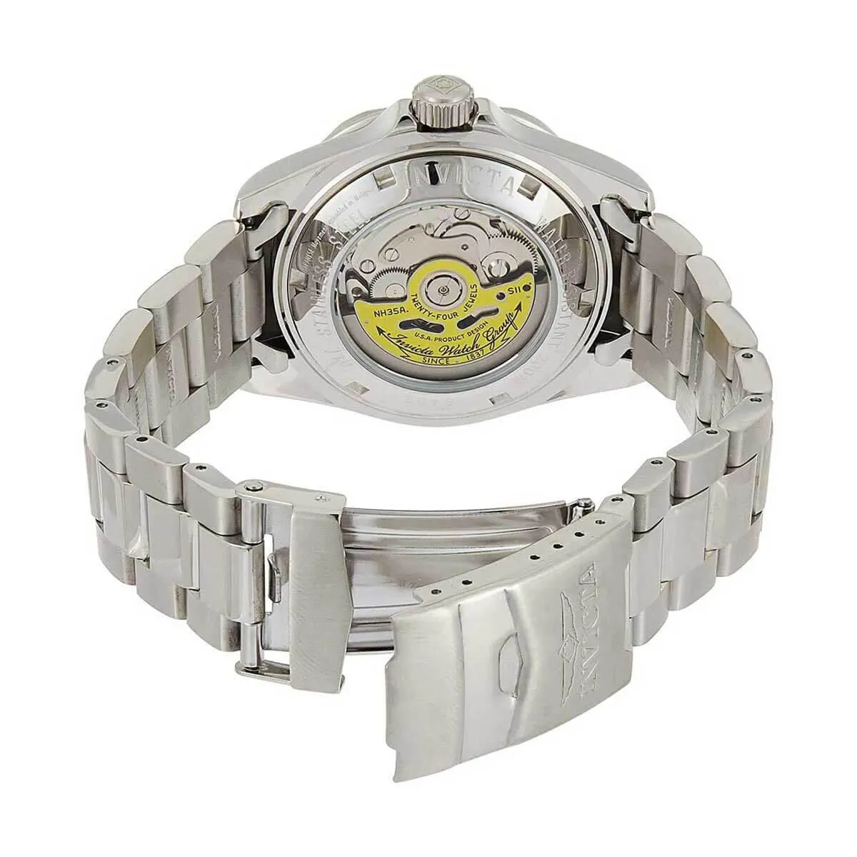 Invicta Men's Automatic Stainless Steel Watch - Pro Diver Black Dial Bracelet | 9403