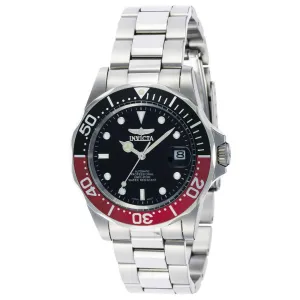 Invicta Men's Automatic Stainless Steel Watch - Pro Diver Black Dial Bracelet | 9403