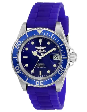 INVICTA Pro Diver Mens Automatic - Blue Dial & Strap - Magnified Date - 200m
